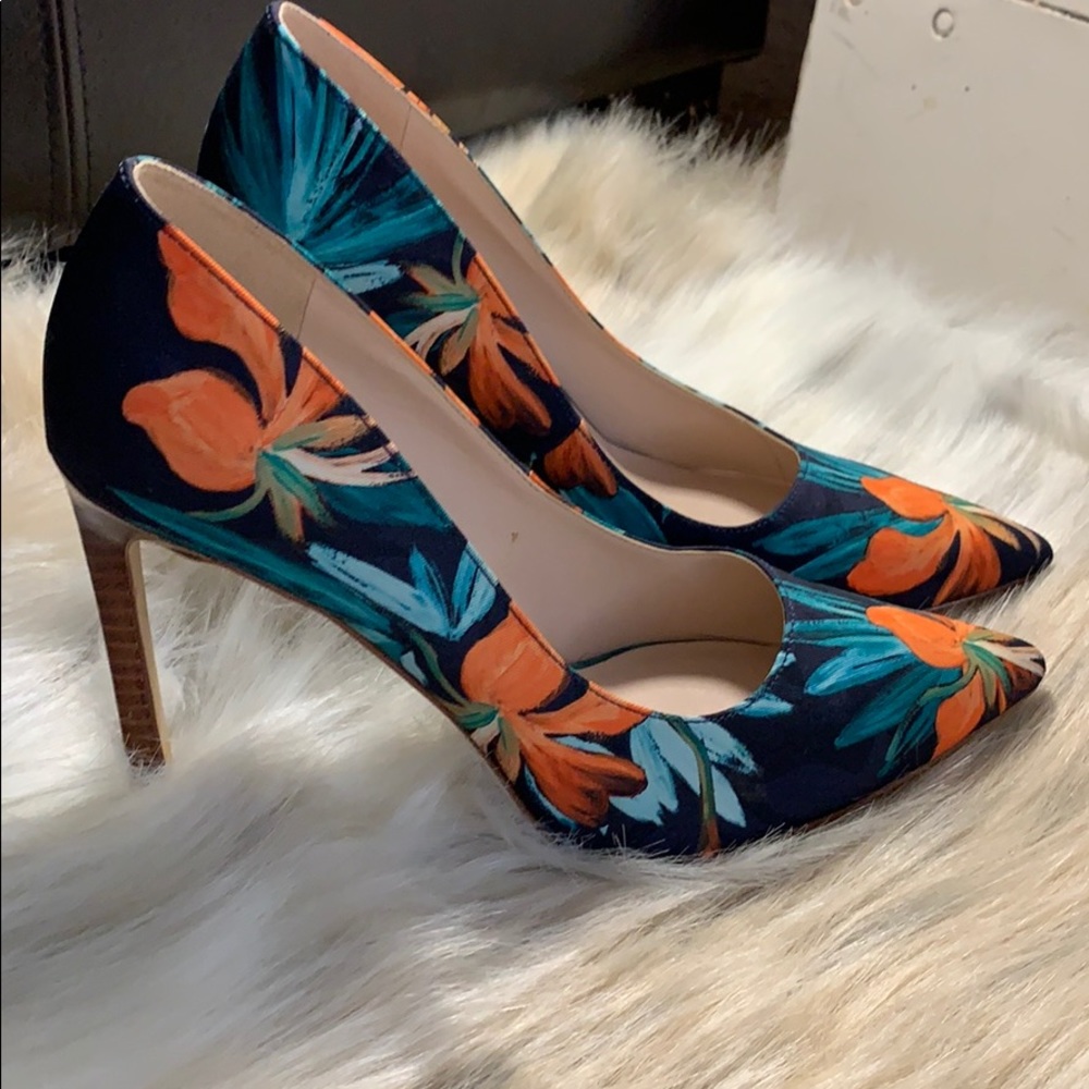Nine West Pump | Tropical Floral Print | Size 6